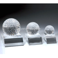 New design crystal award trophy with golf ball